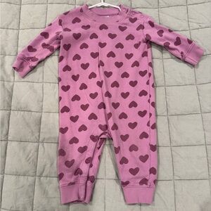Hanna Anderson Purple Heart Romper (12-18)